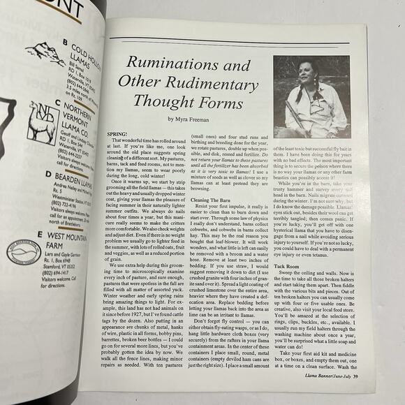 Set of 3 Vintage Llama Banner Magazines April May June July August 1993 - Picture 8 of 16